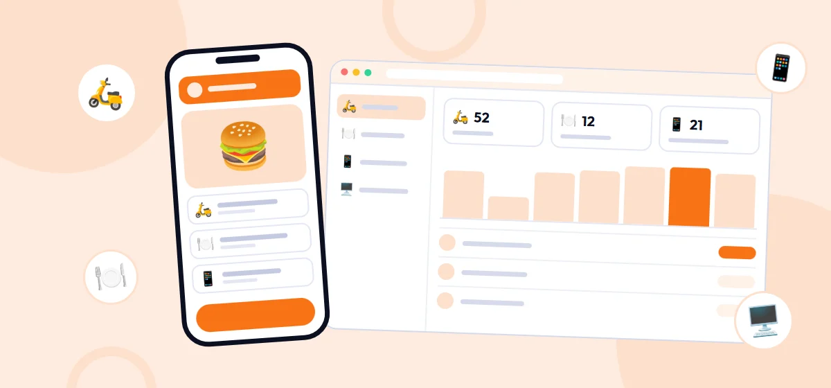 Food Delivery Package: food delivery app development, customer app and admin panel preview