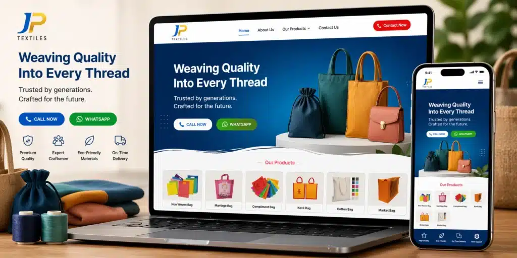 JP Textiles Website