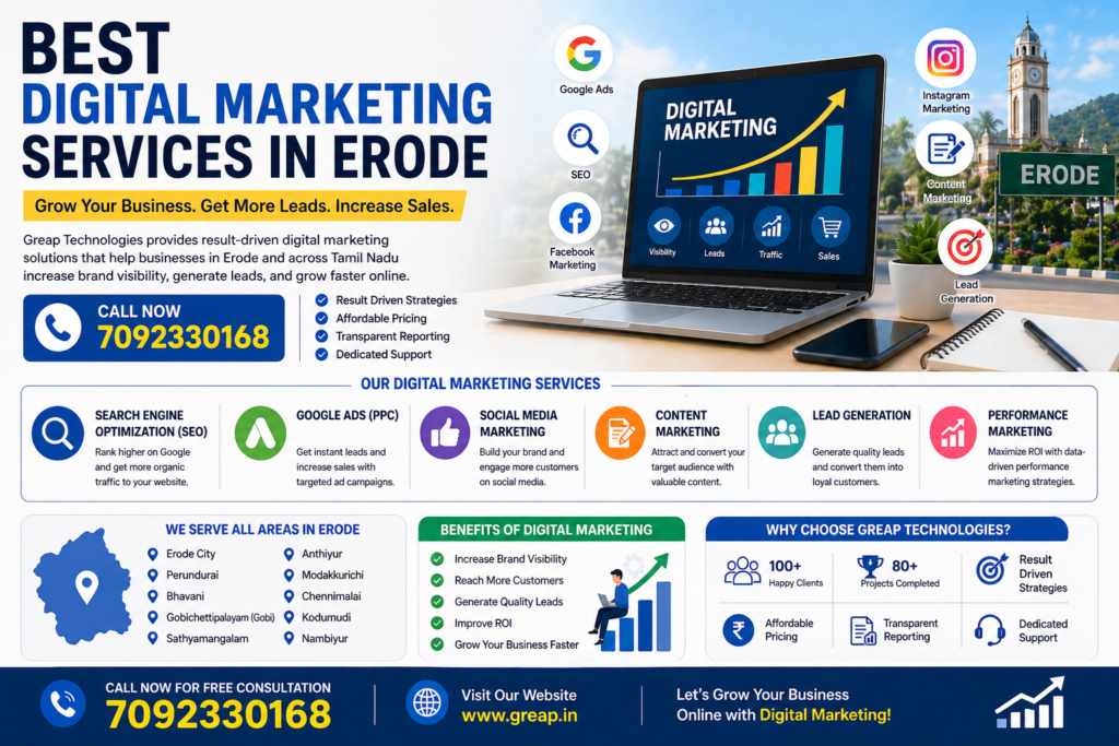 Best Digital Marketing Services in Erode for Business Growth