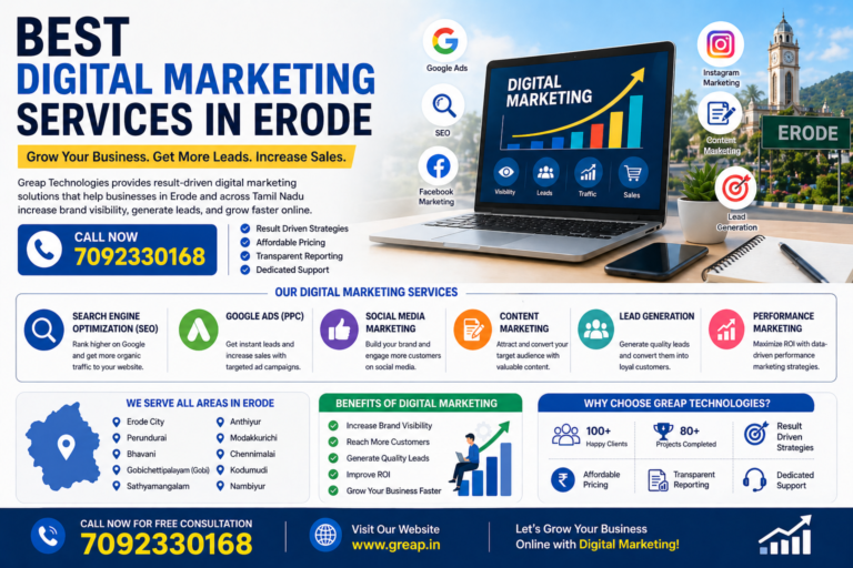 Best Digital Marketing Services in Erode for Business Growth