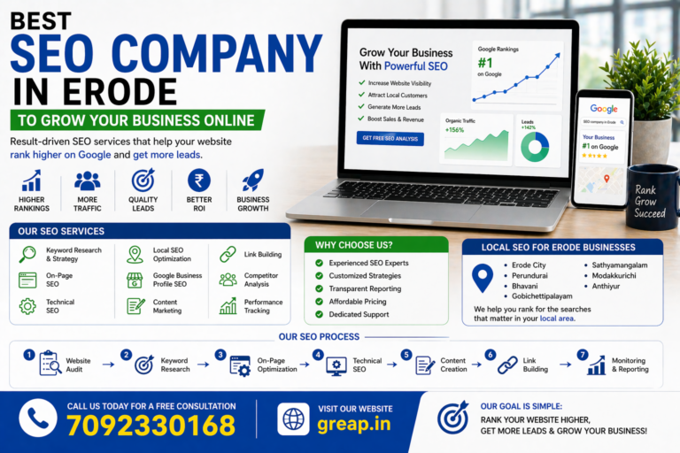 Best SEO Company in Erode to Grow Your Business Online
