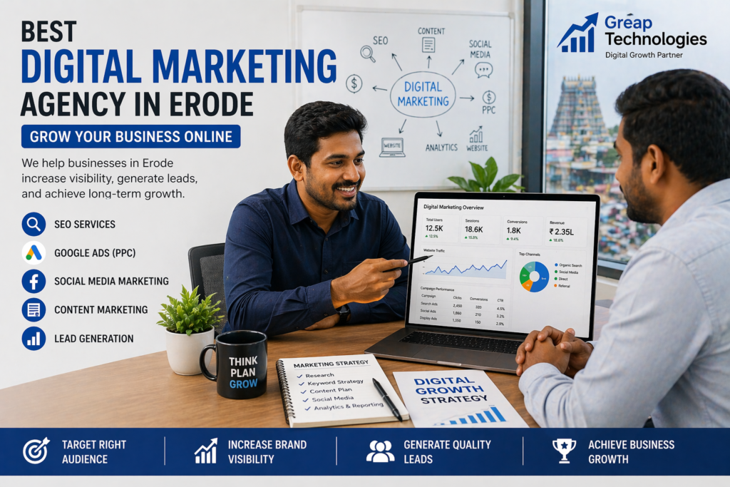 Best Digital Marketing Agency in Erode for Business Growth