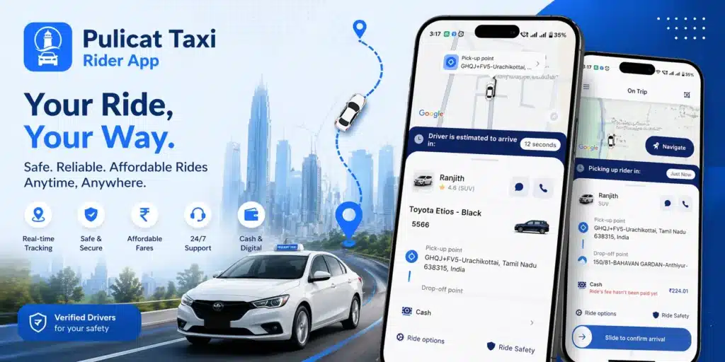 Pulicat Taxi Rider Android App