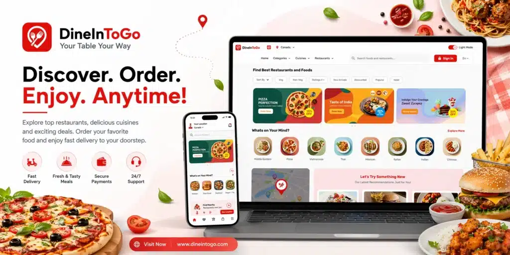 DineInToGo Customer Website