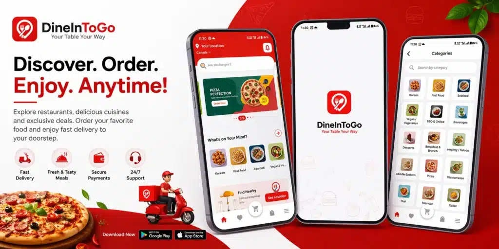 DineInToGo Customer Android App