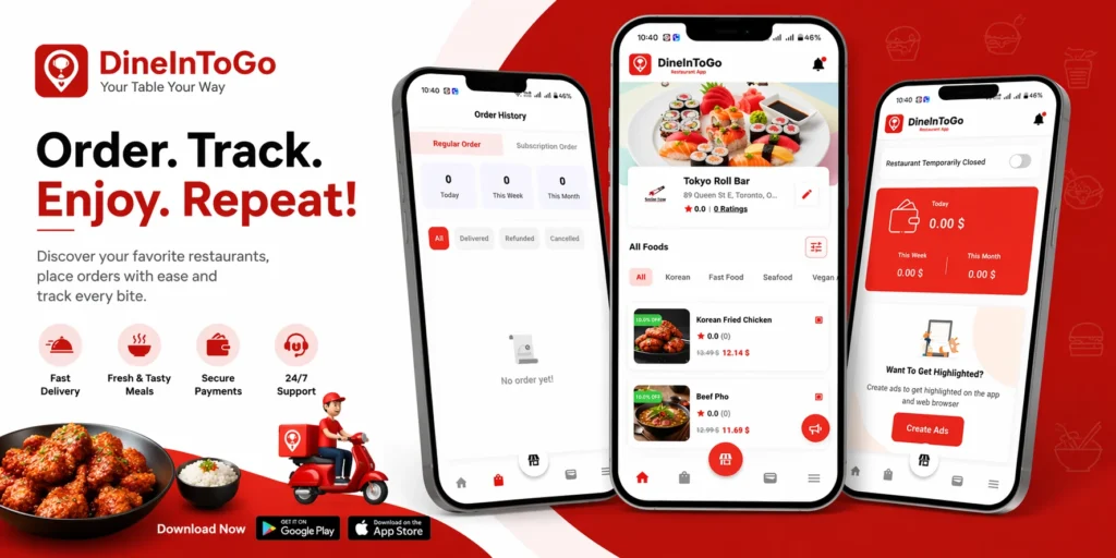 DineInToGo Restaurant Android App