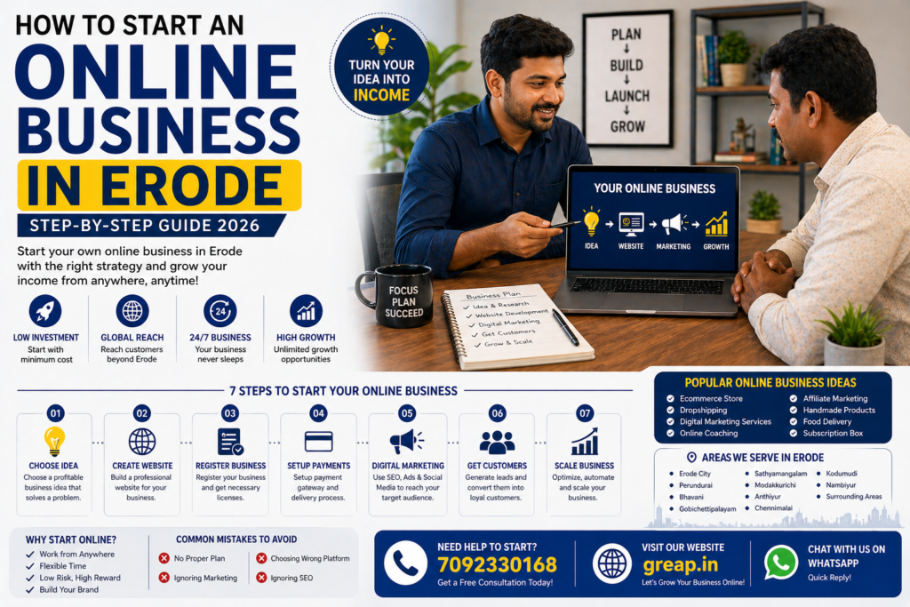 How to Start an Online Business in Erode (Step-by-Step Guide 2026)