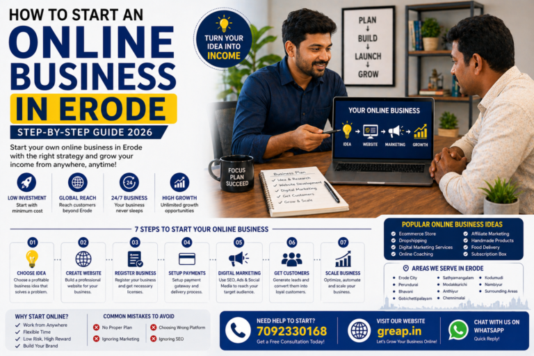 How to Start an Online Business in Erode (Step-by-Step Guide 2026)