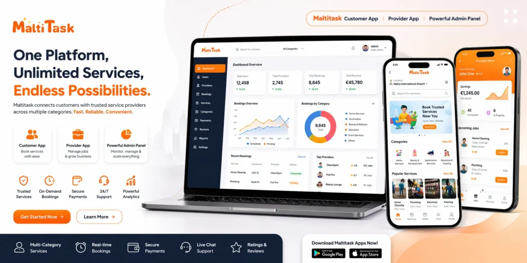 MaltiTask On-Demand Service Platform