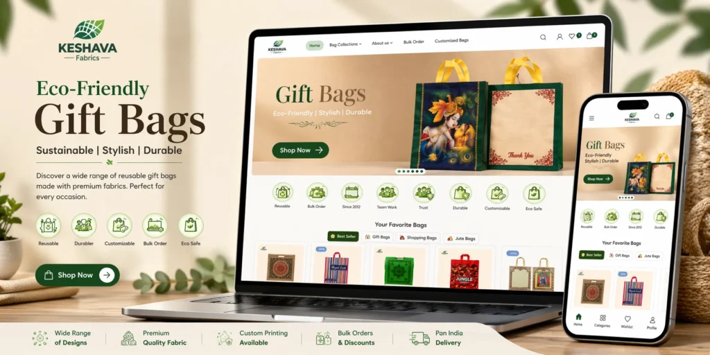 Keshava Fabrics Ecommerce Website