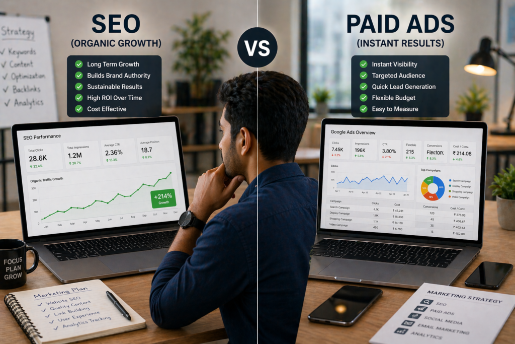 SEO vs Paid Ads: Which is Better for Businesses in Erode?
