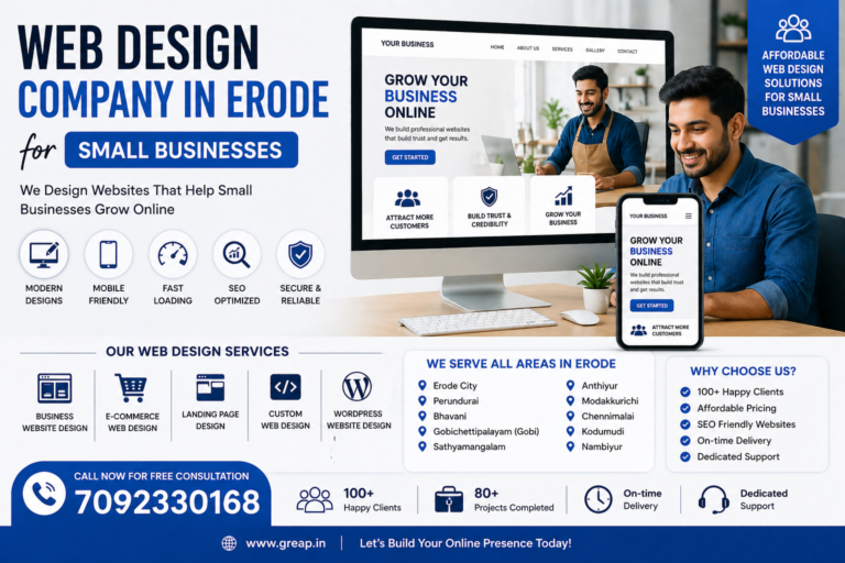 Web Design Company in Erode for Small Businesses