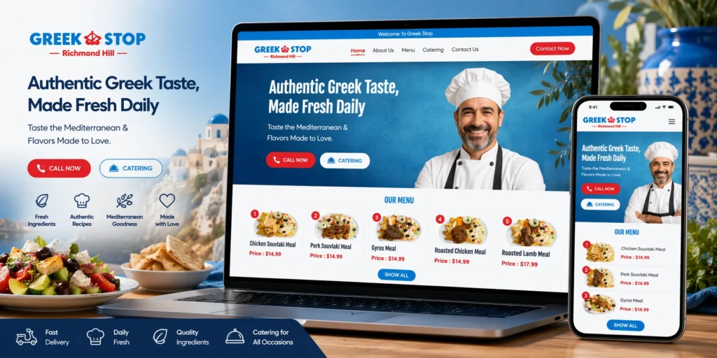 Greek Stop Restaurant Website