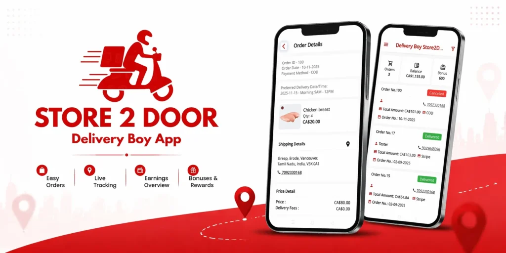 Store2Door Delivery Partner Android App