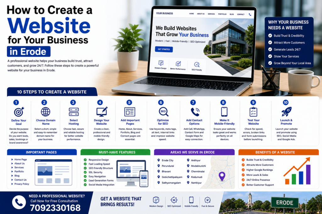 How to Create a Website for Your Business in Erode: Complete 2026 Guide