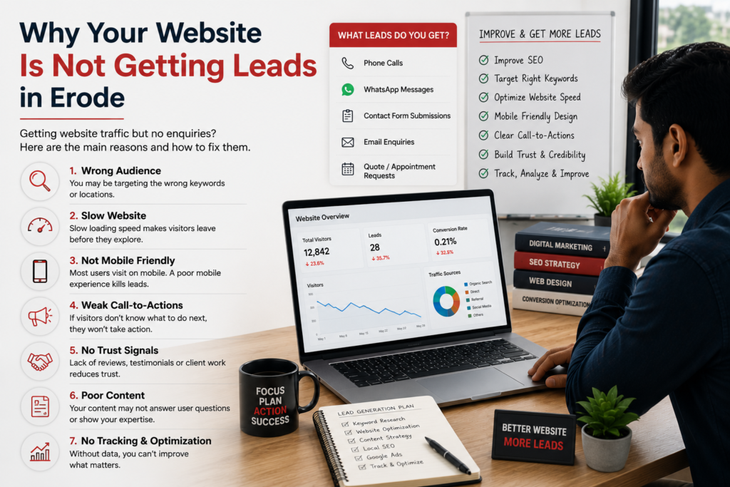 Why Your Website Is Not Getting Leads in Erode