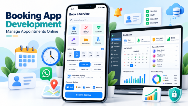 Service booking app development for Erode businesses