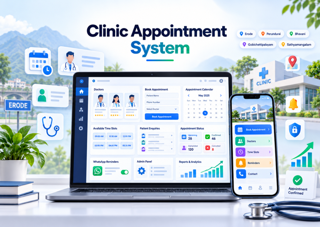 Doctor appointment scheduling software for clinics in Erode