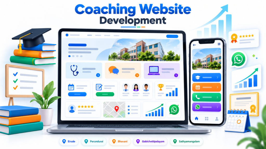 Education and training institute website design in Erode
