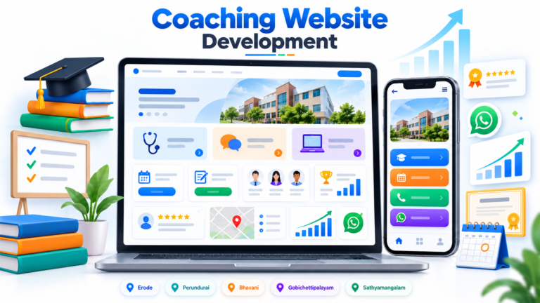 Education and training institute website design in Erode