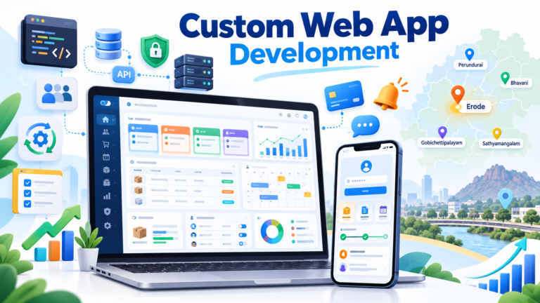 Custom web app development company in Erode