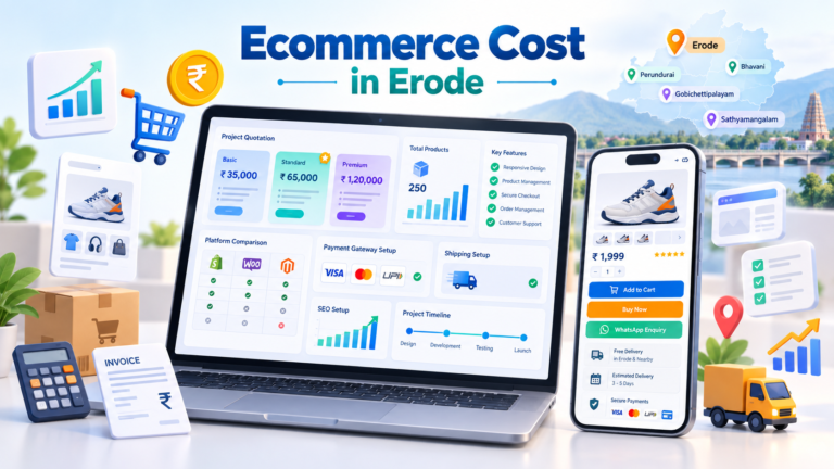 Ecommerce website development cost for Erode businesses
