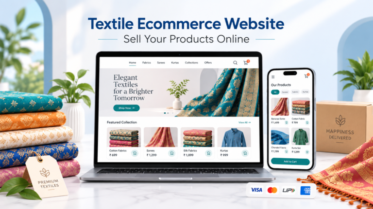 Textile ecommerce website design in Erode