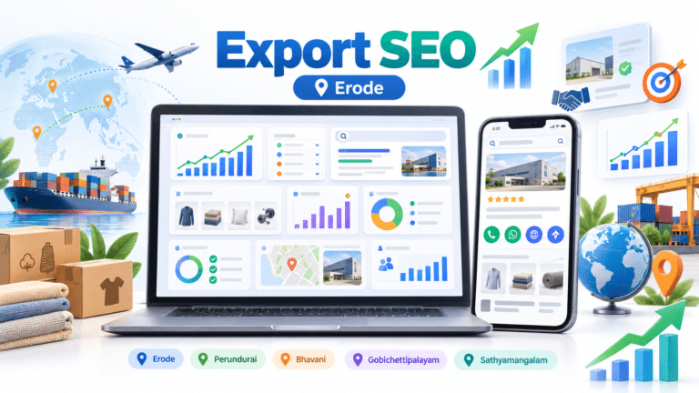 B2B SEO for exporters and manufacturers in Erode