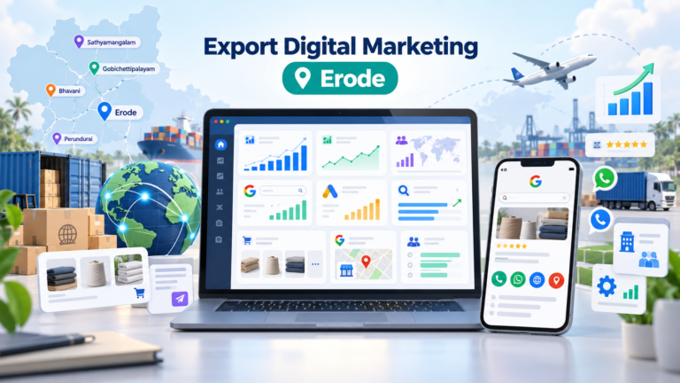 B2B lead generation and SEO for exporters in Erode
