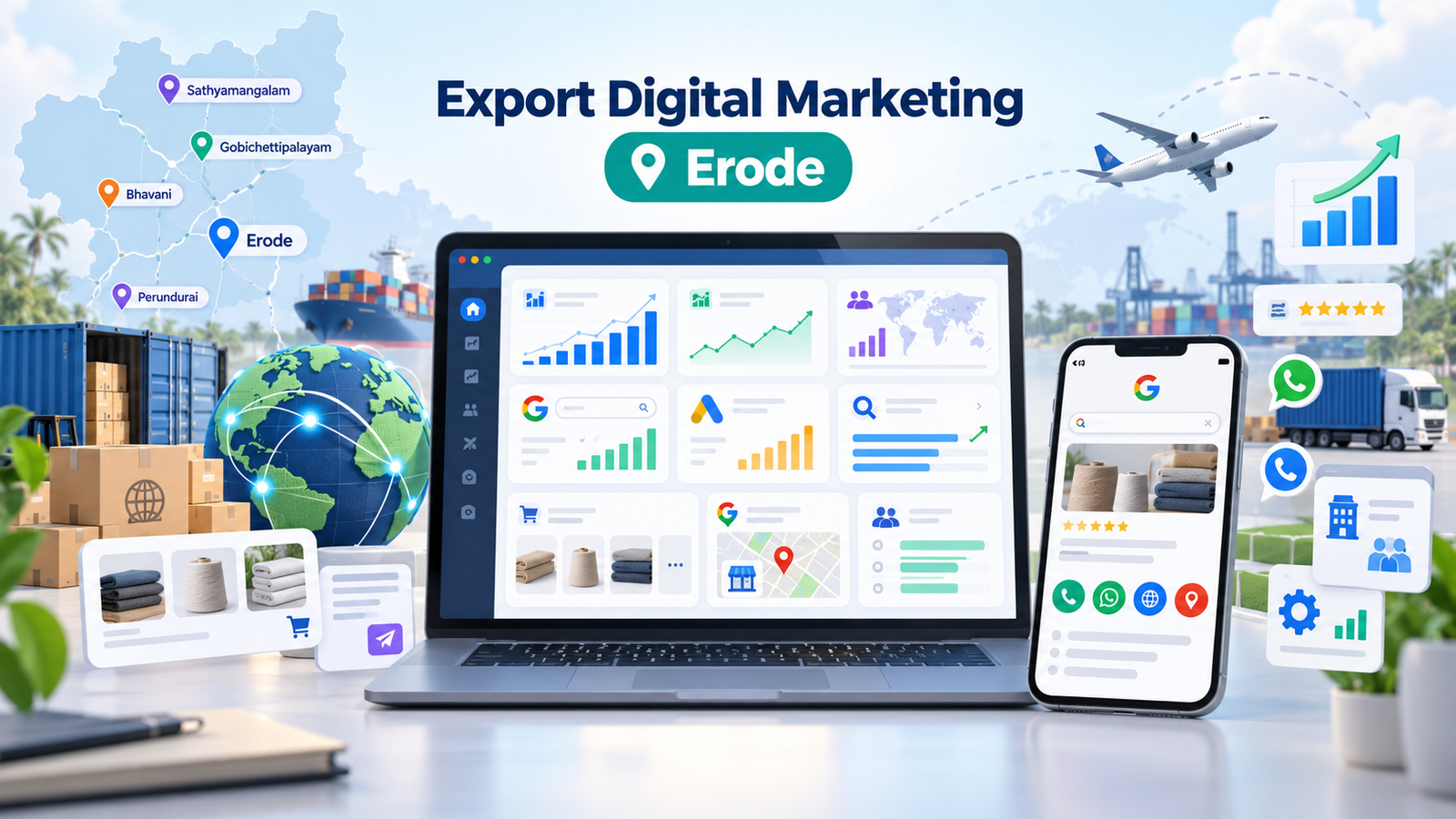 Export business digital marketing services in Erode