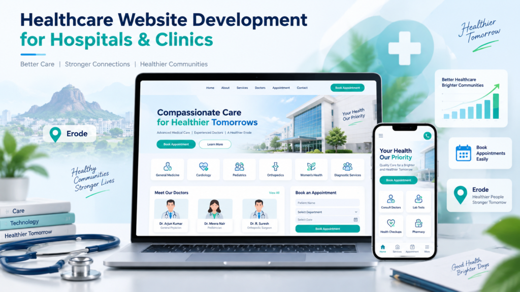 Clinic website design in Erode