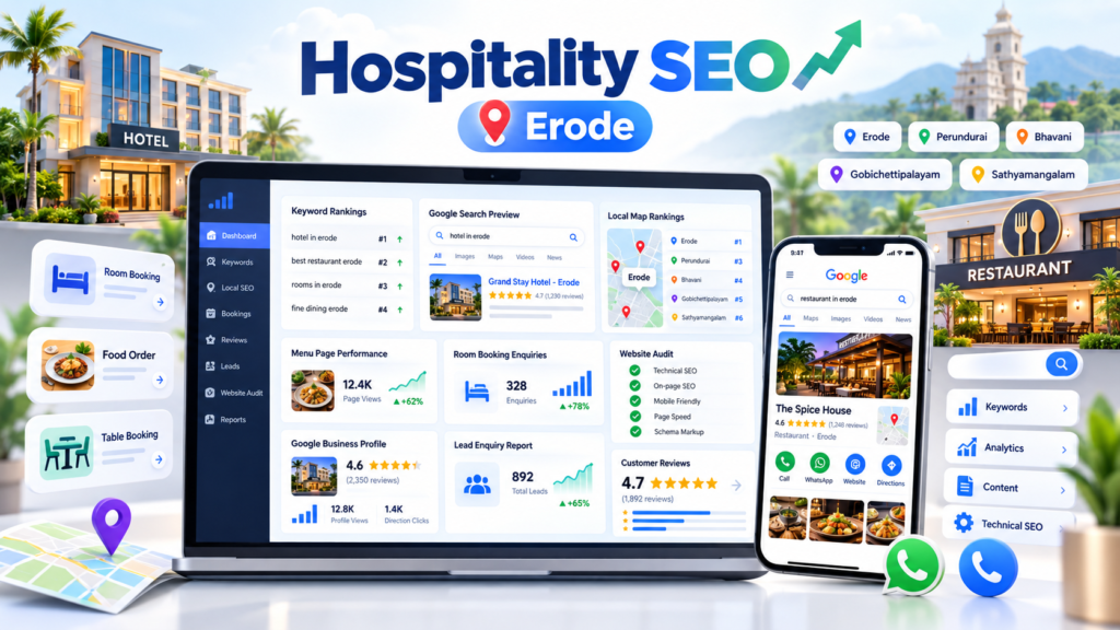 Local SEO for restaurants and hotels in Erode