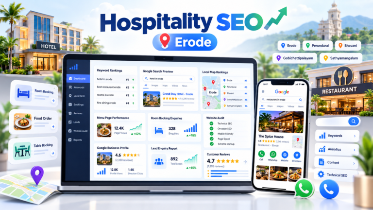 Local SEO for restaurants and hotels in Erode