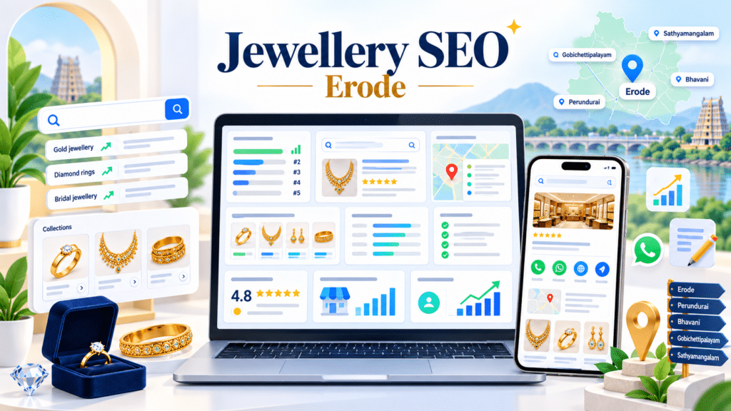 Local SEO for gold and silver jewellery shops in Erode