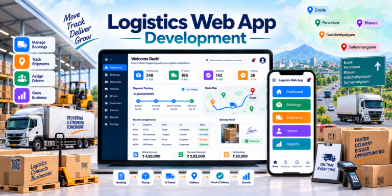 Transport management and shipment tracking software development in Erode