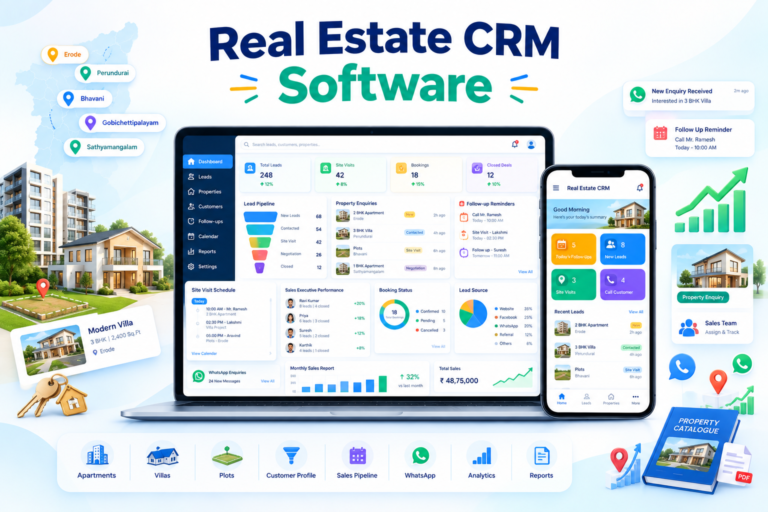 Property lead management software for Erode real estate businesses
