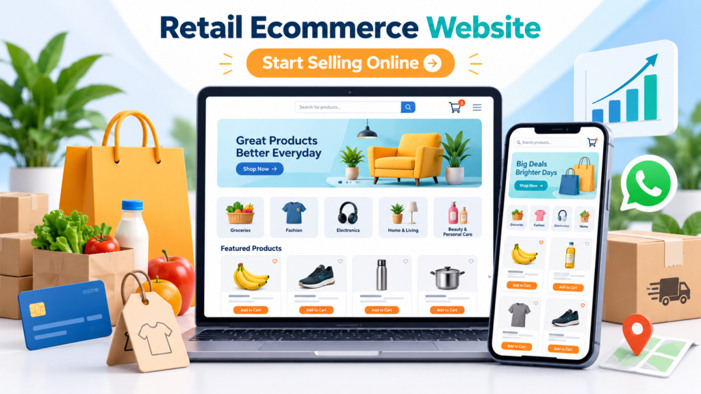 Online store development for Erode shops