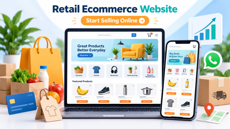 Online store development for Erode shops