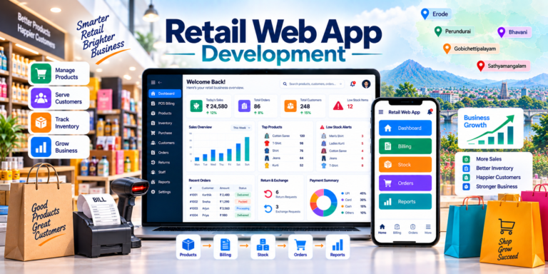 Custom retail business software development for Erode businesses