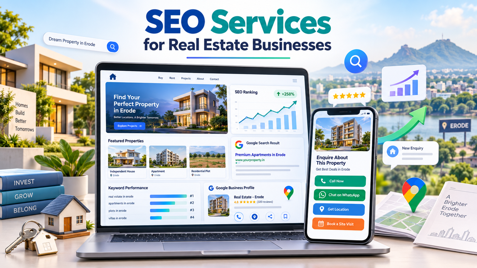 SEO services for real estate businesses in Erode