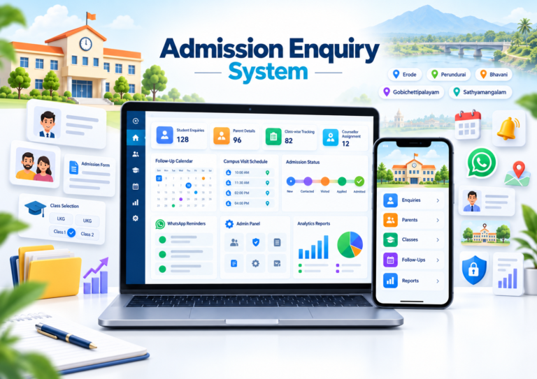 Admission CRM and student enquiry management software for schools in Erode