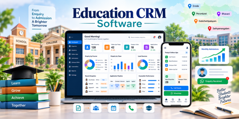 Admission enquiry management software for Erode education institutions
