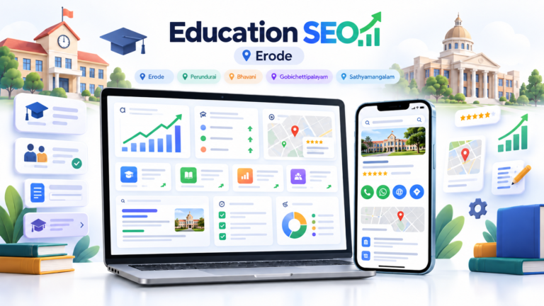 Education SEO services for admission enquiries in Erode