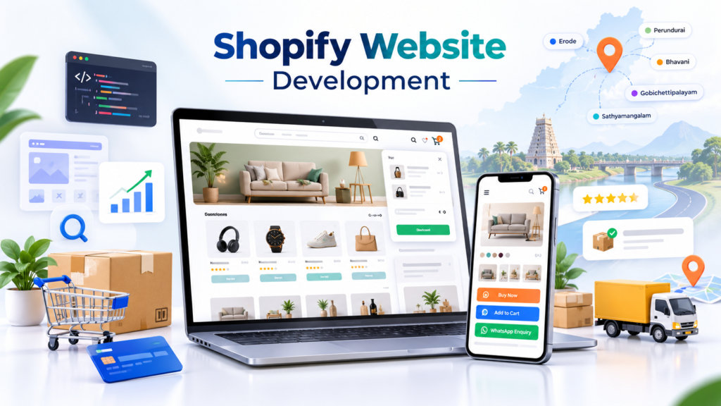 Shopify ecommerce development in Erode