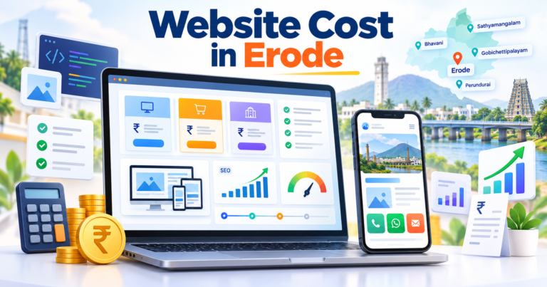 Website design cost for businesses in Erode