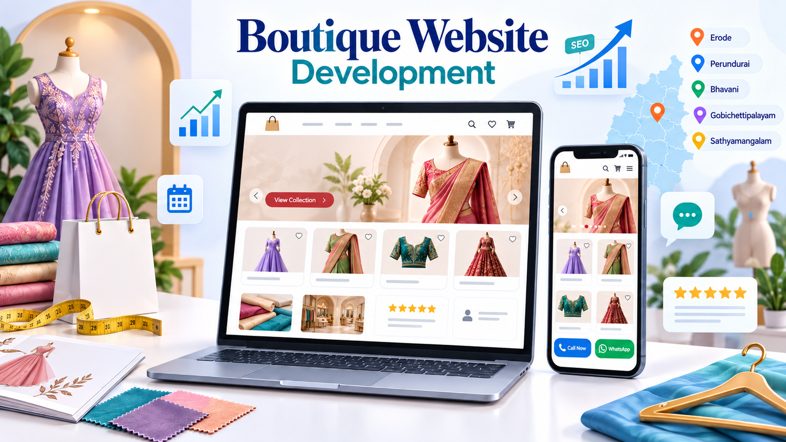 Website development for boutiques in Erode