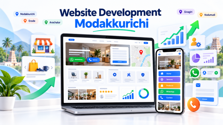 Business website design and SEO support in Modakkurichi