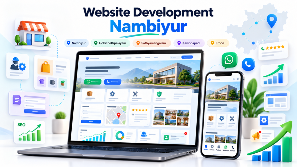 Business website design and SEO support in Nambiyur