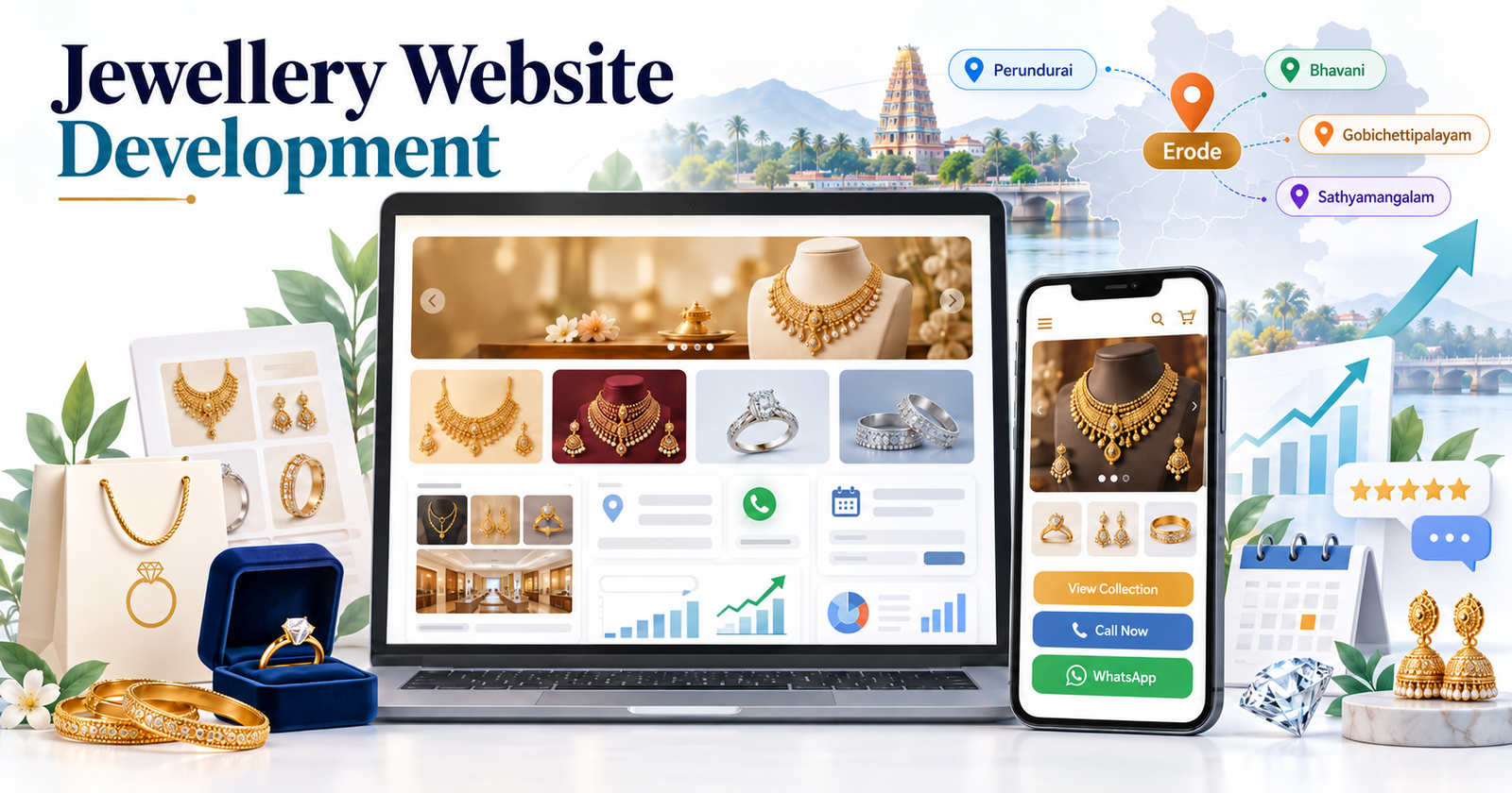 Website development for jewellery shops in Erode