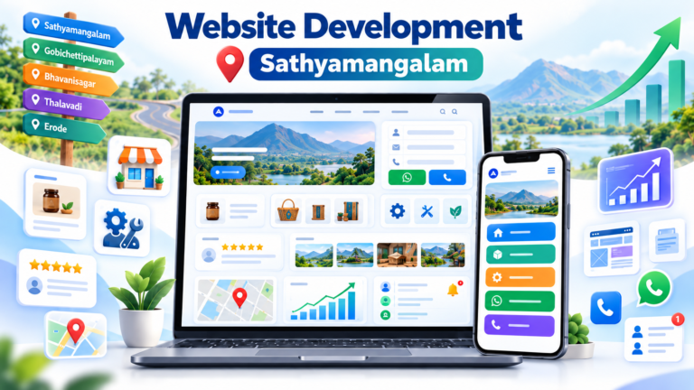 Local brand website design and SEO support in Sathyamangalam